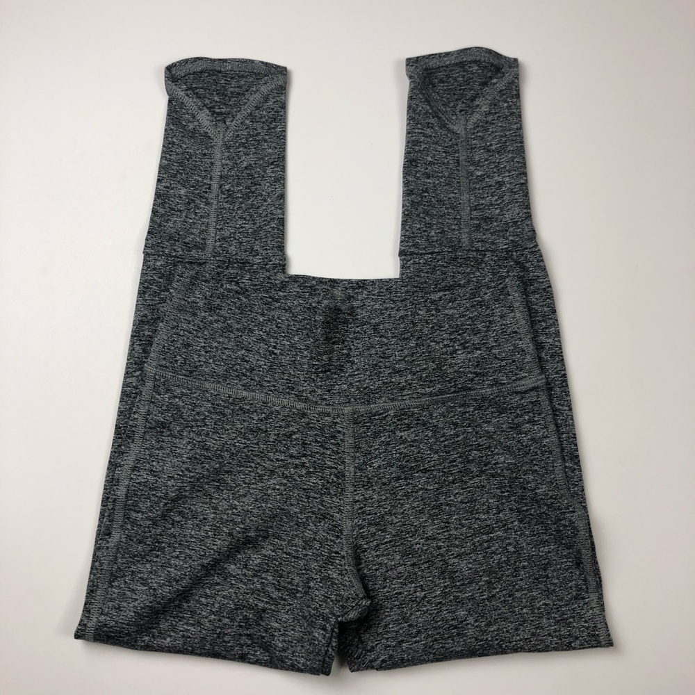 Joah Brown Lift Leggings Marled Gray Scallop Ankle - Picture 6 of 7